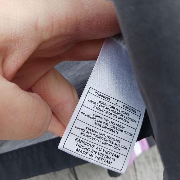 NIKE Jacket Womens Size Medium Gray Lavender Purple Stripe Fitted Zip Up - Picture 8 of 9